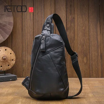Cheap AETOO Handmade men's chest bag, fashion trend youth shoulder bag, sports messenger bag, light bag Cheap AETOO Handmade men's chest bag, fashion trend youth shoulder bag, sports messenger bag, light bag