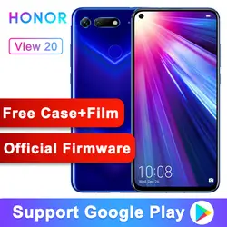 Оригинальный Смартфон honor View 20 honor V20 6,4 "Android 9 6 ГБ ОЗУ 128 Гб ПЗУ NFC Быстрая зарядка 48MP 3D камера мобильный телефон