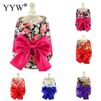

Cotton Pet Vest Harness Bow Dog Clothes Skirt Yorkshire Chihuahua Puppy Pet Dog Clothing Summer Cool Pet Clothes Pet Accessories