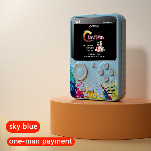 portable retro manual video game console, 3.0-inch children's color LCD, Gift for Kids including 500 game