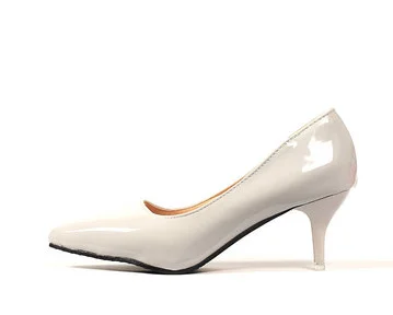 Женские туфли на высоком каблуке с закрытым носком, очень большие размеры 17-2 Туфли на широкой подошве туфли-лодочки в американском стиле Простые слипоны на Плоском Каблуке винного цвета - Цвет: grey 5cm