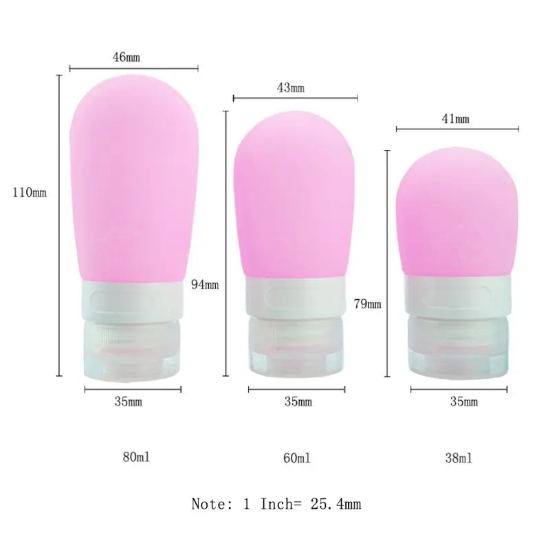 

Creative Bulb Shape Silicone Refillable Empty Tube Squeezed Cosmetic Container Cream Bottle Flip Cap Travel Portable Dispenser
