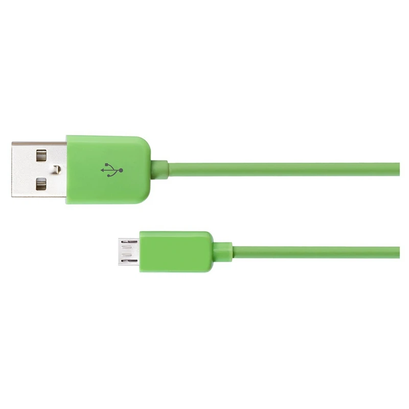2 шт 1 м Мини USB зарядное устройство зарядный кабель синхронизации данных для samsung Galaxy S2 S3 S4, красный и зеленый