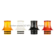 Kayfun Lite MTL RTA 510 MTL капельный наконечник 9 мм отверстие полированная Смола Delrin Advken Manta V2 MTL 2,0 мундштук