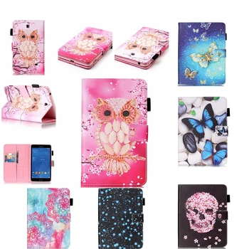 

Tablet Case For funda Samsung Galaxy Tab 4 7.0" Case T230 T231 T235 Cover for coque Galaxy Tab 4 T230 Cover With Stand