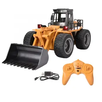 

HUINA 1520 6CH RC Excavator Truck 1:18 Metal Bulldozer Remote Control Excavator Tractork Front Loader Engineering Toy Vehicle