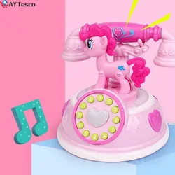Téléphone jouet rétro pour enfants, machine à histoires pour âge précoce, jeu téléphonique musical avec émulation, pour les petits 