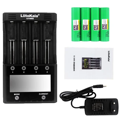 Bundle 1 Liitokala INR18650 25R батарея 3,6 В 18650 2500 мАч перезаряжаемая литиевая батарея lii-500S тест активировать USB выход зарядное устройство набор - Цвет: Bundle 1