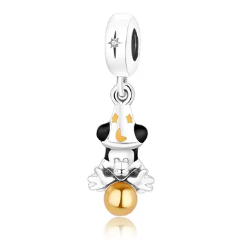 

Authentic 925 Sterling Silver Sorcerer Mickey Pendant Charm Beads Fit Pandora Bracelet DIY Bangle Jewelry Making Special Gift
