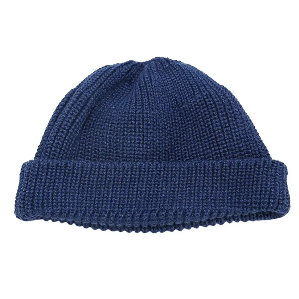 Женская теплая зимняя вязаная шапка скрещенная крючком шапочка Gorros Mujer Invierno осенний цельный тюрбан шапка после химиотерапии#121 - Цвет: Blue