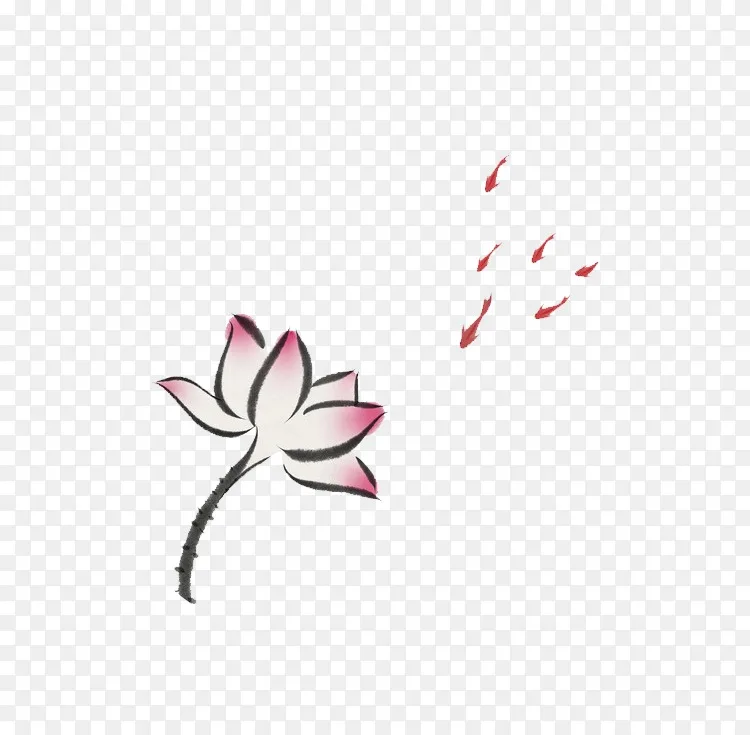 水墨画古琴丑陋的太阳术语 简单的水墨莲花png图片素材免费下载 图片编号 Png素材网