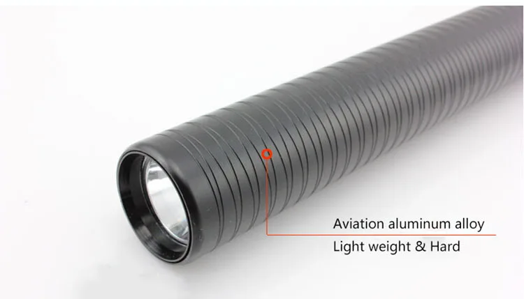 CCGK Self-Defense Flashlight Outdoor Emergency LED Long Flashlight 3 Mode Rechargeable Baseball Bat Anti-Riot Security Equipment (5)