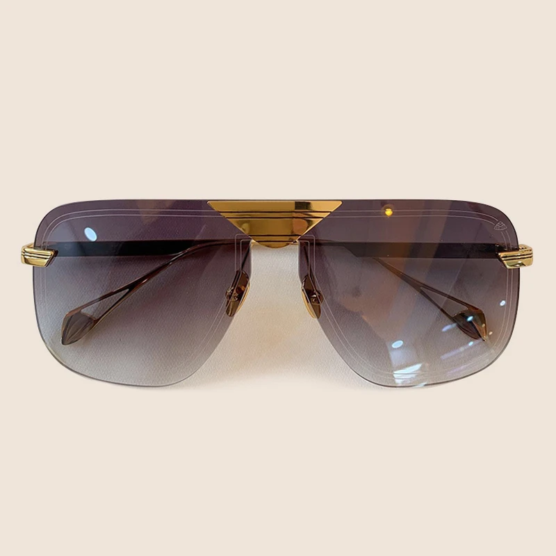 No.5 Sunglasses Винтажные Квадратные Солнцезащитные очки для женщин gafas de sol hombre, брендовые дизайнерские женские солнцезащитные очки без оправы - Цвет линз: No.5 Sunglasses