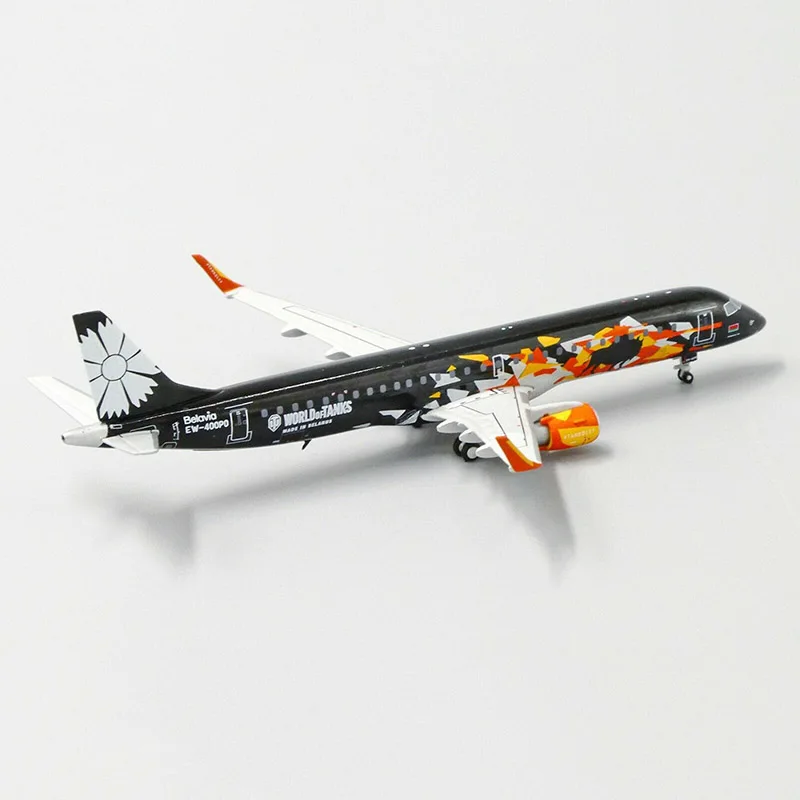 9 см Boeing ERJ190-200LR 1:400 EW-400PO Belarus Airline 1/400 Масштаб Модель самолета игрушка самолет Литой Сплав самолет подарки