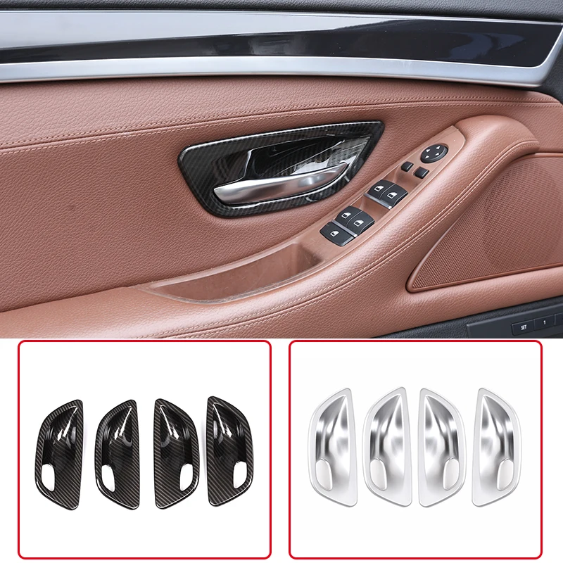 Для BMW 5 серии F10 520 528 525 2011-2017 карбоновое волокно автомобильная внутренняя дверная
