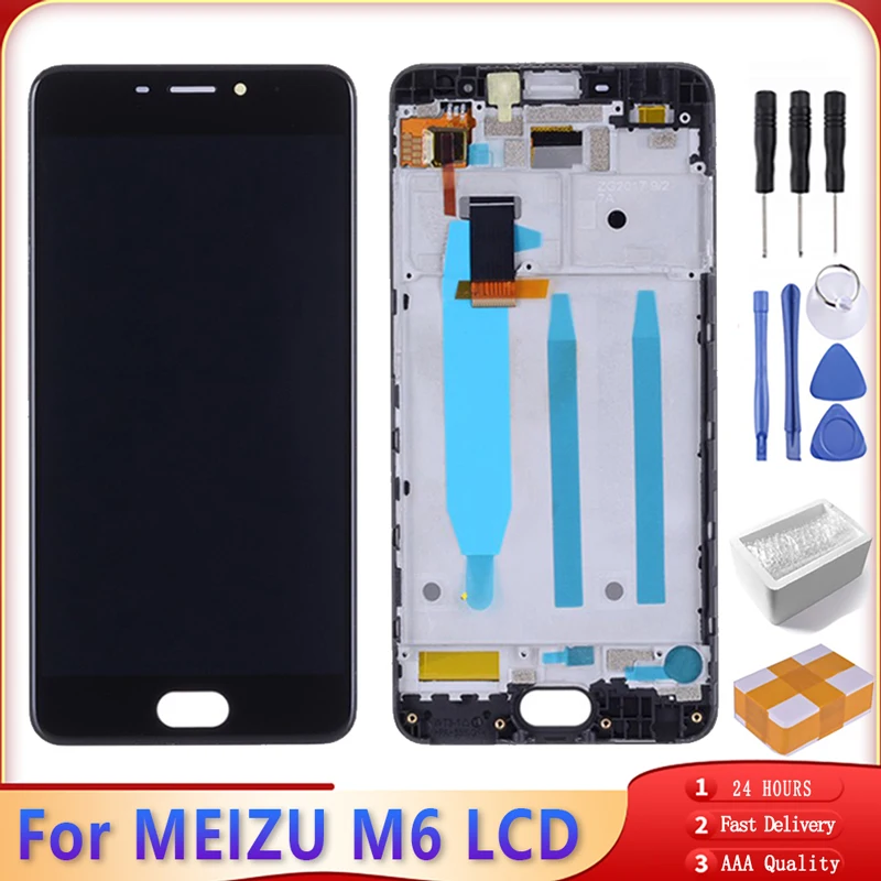 ЖК-дисплей 5 2 ''для MEIZU M6 M711H M711M M711Q сенсорный экран с дигитайзером и рамкой для