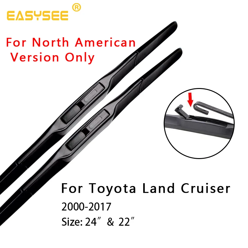 Стеклоочистители ветрового стекла для Toyota Land Cruiser Fit hook Arms 24 &quot&amp 22&quot (только