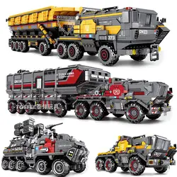 2019 Technic city Carrier грузовик странствующий земной автомобиль астронавт строительные блоки наборы кирпичный город совместимы с блоками