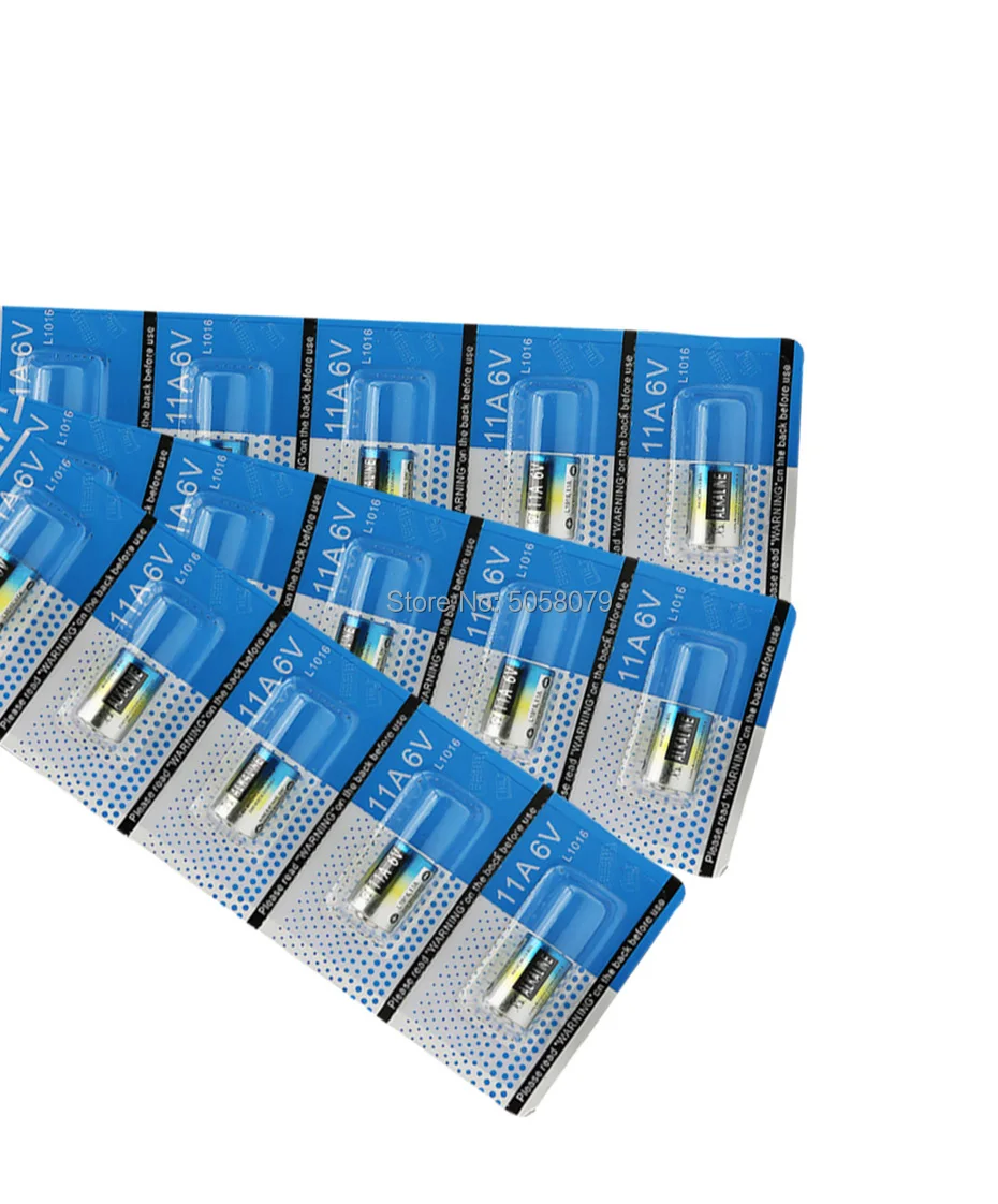 6VPile alcaline sans mercure pour lampe de poche et stylo de lecture, 6V, 11A, L1016, A11, MN11