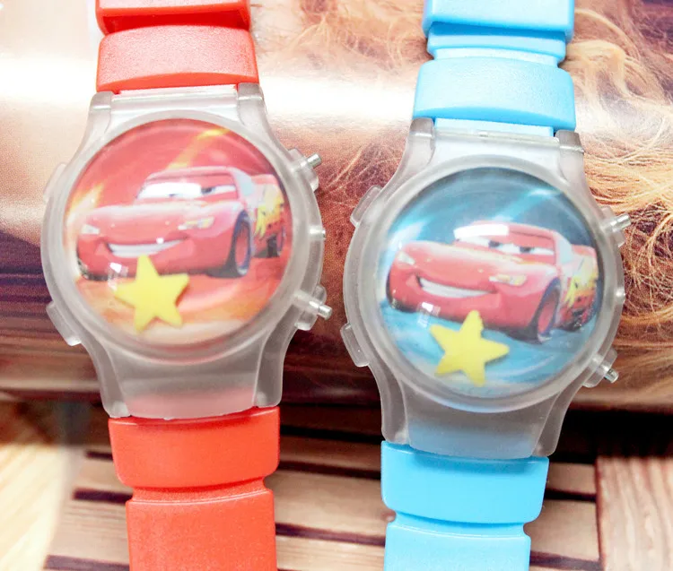 Relógio infantil com pulseira de silicone, disney,