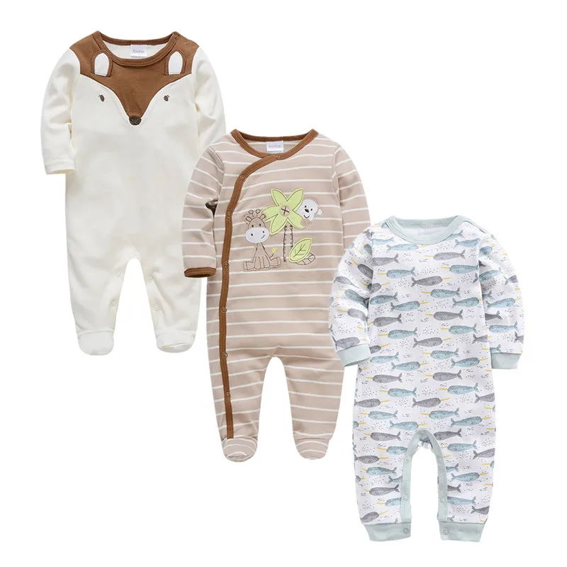 2019 г. 2 3 шт./лот Летний комбинезон для новорожденных мальчиков roupa de bebes Хлопковая