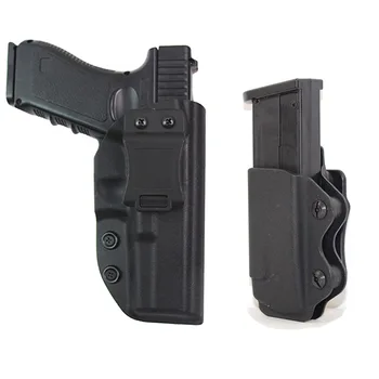 

Tactical IWB Kydex Gun Holster for Glock 17 22 31 Airsoft Pistol Holster Case Magazine Pouch Concealed Carry Hunting Accessories