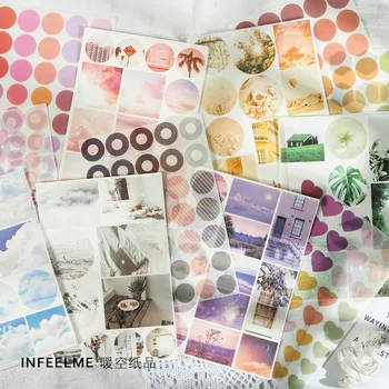 

20set/1lot Kawaii Stationery Stickers Color Photo Gallery Diary Decorative Mobile Stickers Scrapbooking DIY Craft Stickers