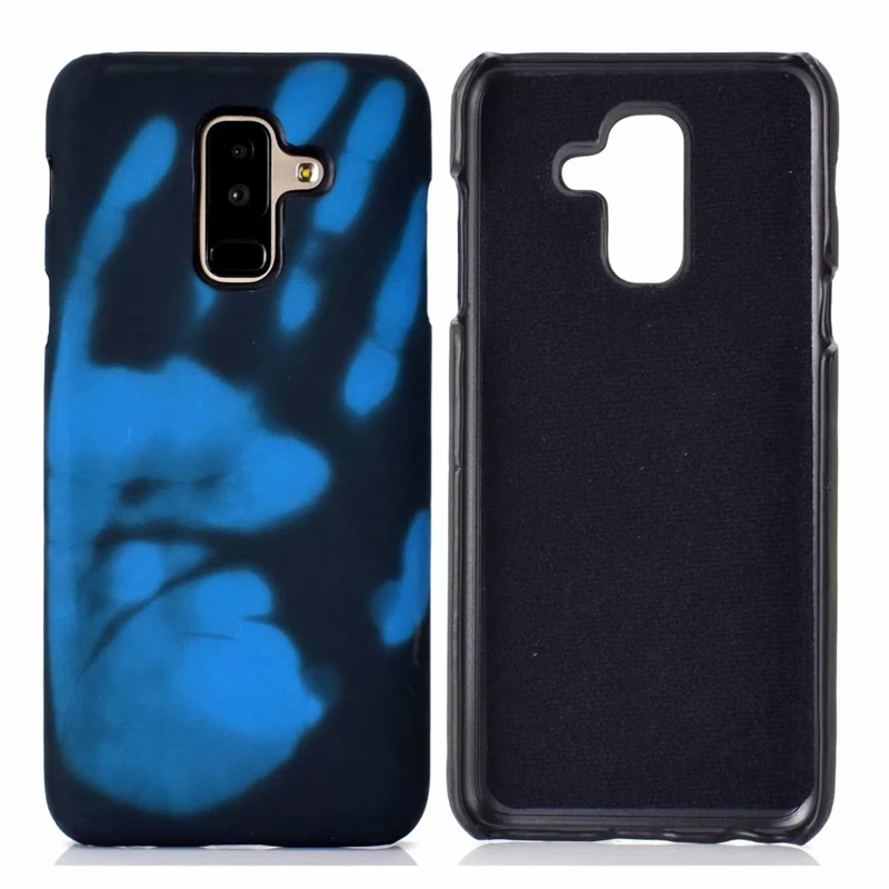 For Samsung Galaxy A6 A7 A8 A9 J4 J6 Plus 2018 Case Thermal Sensor for A3 A5 J3 J5 J7 2017 Heat Sensitive Cover | Мобильные телефоны