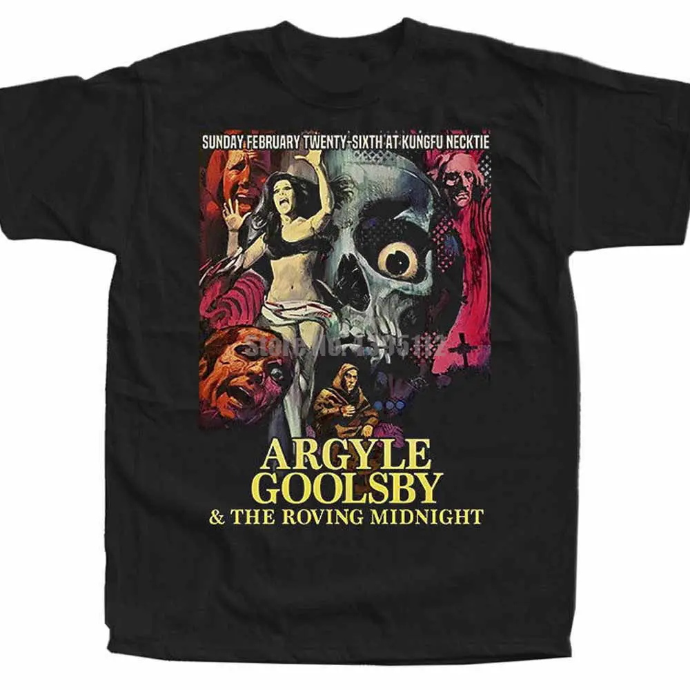 Noir Toutes Tailles S-5XL Argyle Goolsby et le Roving minuit Poster T-Shirt