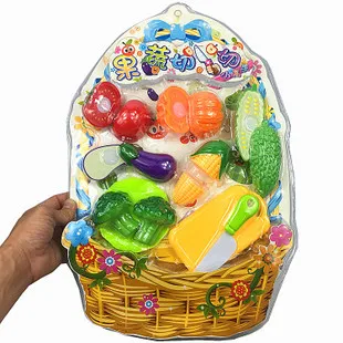 Children Play House Kitchen Toy Set Cut Fruit Toy Emulational Fruit& Vegetable Toy Hot Selling