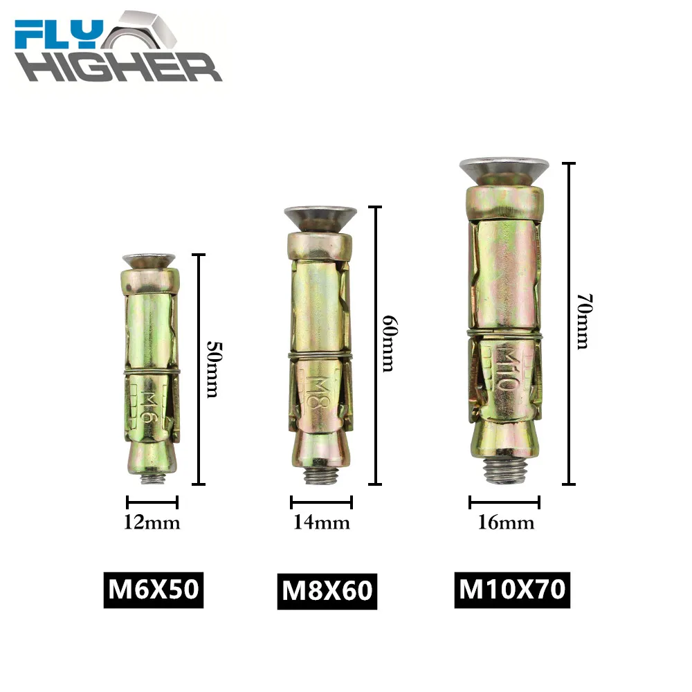 M5/6/8/10 Heavy duty concrete expansion shield anchor with Stainless Steel Hexagon Hex Socket Countersunk Screw