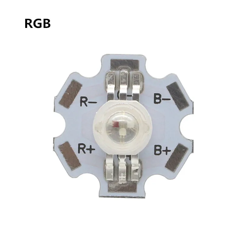 10 100 1000 шт 1 Вт 3 Вт Cree высокомощный светодиодный бисер полный спектр теплый белый синий красный желтый розовый RGB с 20 мм алюминиевой звездой PCB