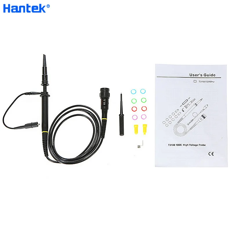 Hantek T3100 100MHz Oscilloscope sonde X100 passif haute tension sonde Oscilloscope accessoires partie 1008C 6074BE 2D72 6254BE