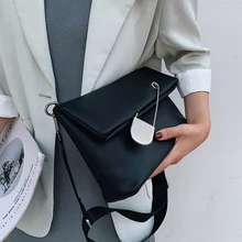 Модные женские сумки через плечо с большой пряжкой, дизайнерская сумка-мессенджер, роскошная сумка через плечо из искусственной кожи, повседневные вместительные кошельки