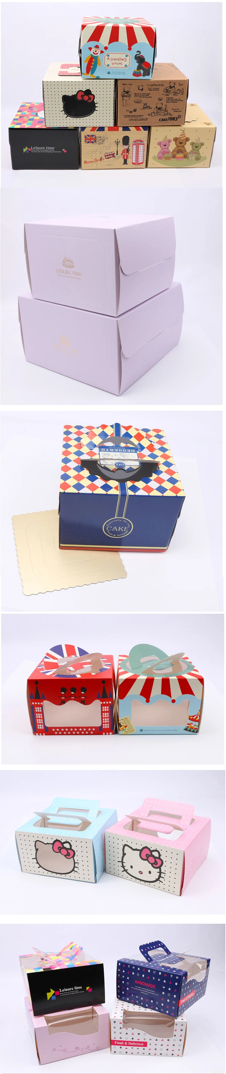 1,6 inches,Mousse,Cheese,Square cake box,transparent window, Printed,small,Mini,Packaging,Party,Lovely Goods,Festival,Wedding, Birthday,Gift ,pastry,Baked goods,Pastry room,Cake shop,8 inches (5)