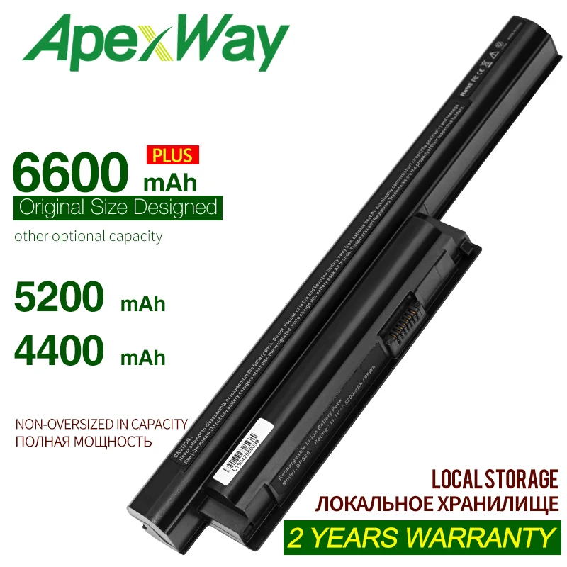 

ApexWay 4400MAH Battery for SONY VAIO VGP-BPS26 BPS26 BPS26A SVE14115 SVE14116 SVE15111 SVE141100C SVE1411 for vaio vgp bps26
