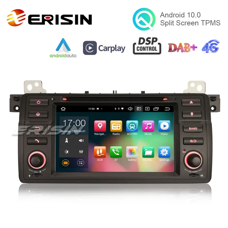 Erisin ES8162B 7 дюймовый автомобильный DVD плеер 64G для BMW E46 M3 Android 10 0 автомобильная