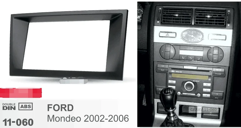 Стерео панель пластина автомобиля радио фасции объемного для FORD Mondeo 2002-2006 DVD переоборудование рамка