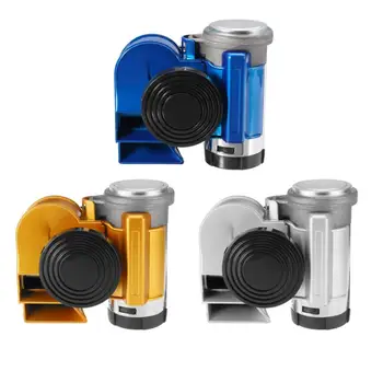 

Hot Car 12V 139dB Dual Tone Trumpet Super Loud Electric Air Horn w/ Compressor For Lexus Car Truck Motorcycle 3 Colors Accessori