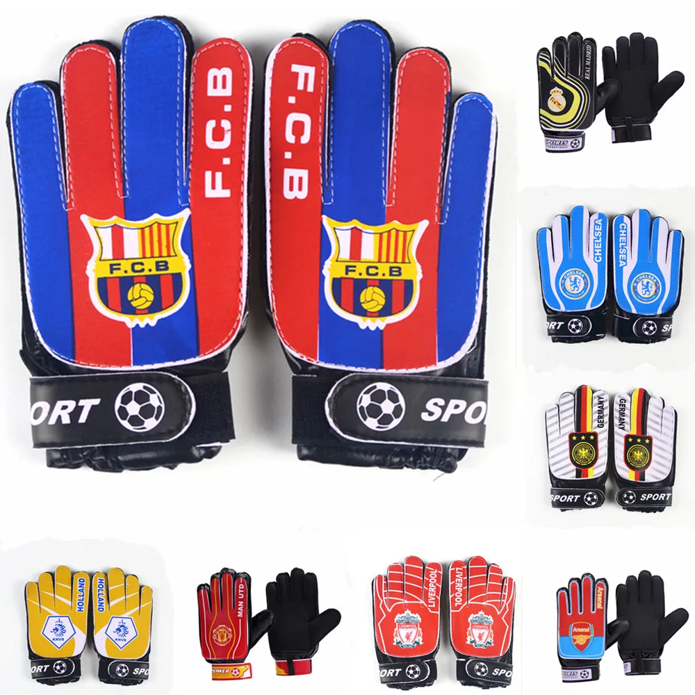

Children Football Fans Goalkeeper Gloves,Non-slip Foaming PU Leather Soccer Gloves,Suitable for 7-15 age Boys Goalie Gloves