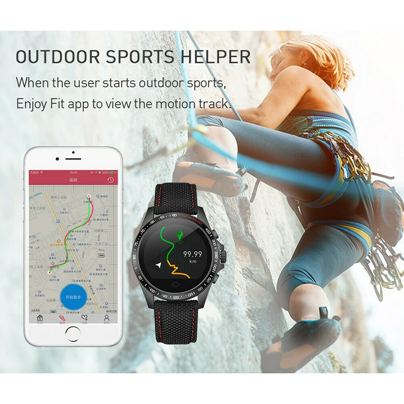Smart Watch Sports Fitness Heart Rate Blood Pressure Calories Tracking Wristband HSJ-19