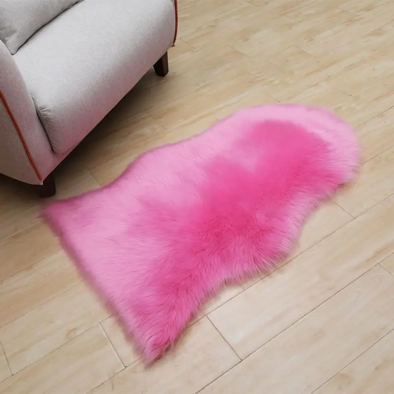 Dark Pink Домашнее одеяло из полиэстера, супер мягкий ковер из искусственного меха для дома, спальни, дивана, гостиной - Цвет: Dark Pink