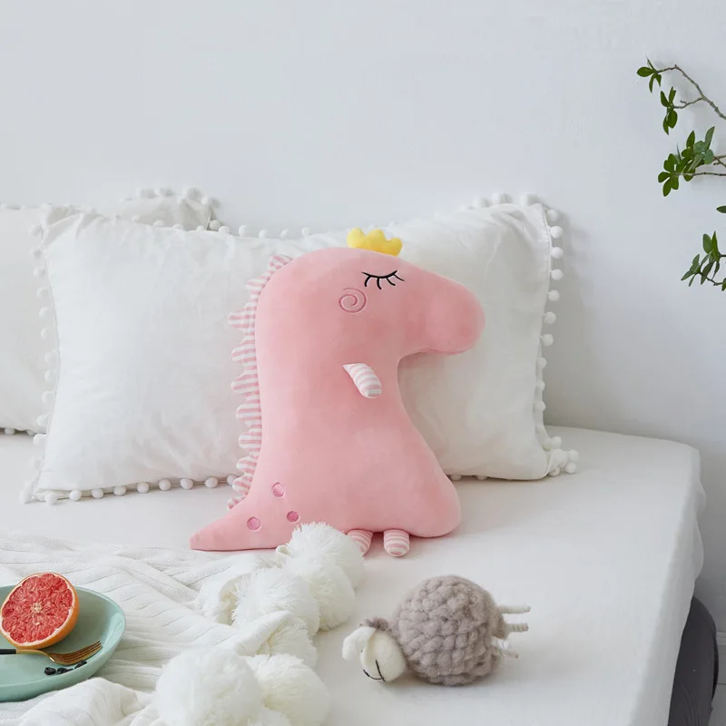 Dinosaur plush pillow Stuffed Animals Toy Sofa Decoration In Cushion Cover For Kids/Baby Girl Boy Birthday Christmas Gift