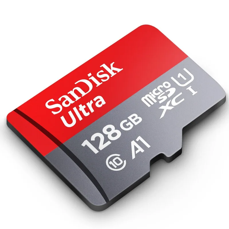 SanDisk MicroSD 16 Гб оперативной памяти, 32 Гб встроенной памяти, слот для карт памяти 64 ГБ 128 ГБ 256 ГБ до 100 МБ/с. TF карты Class10 картридер 2 микро-sd карта SDXC для планшета/смартфона