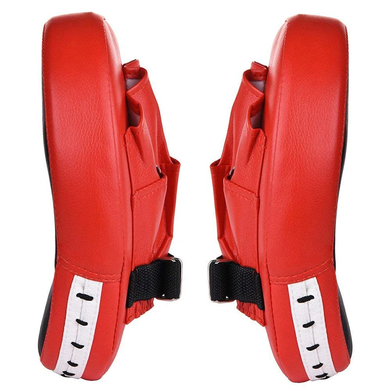 

1Pair Kick Boxing Gloves PU Leather Kicking Palm Pads Taekwondo Karate Training Boxing Target Pad For Adults Kids