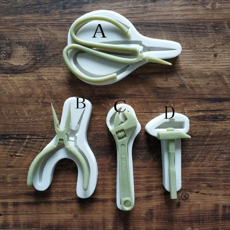 DIY ножницы молотки плоскогубцы силиконовая полимерная форма ювелирные изделия делая утварь для выпечки инструмент X4YA