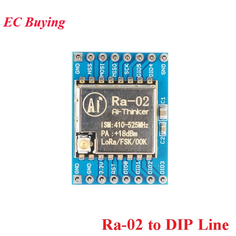 SX1278 LoRa модуль Ra-01Ra-02 LoRa распределенный спектр беспроводной модуль передачи 433 МГц/SPI DIP переводчик Ra-01 Ra-02 для умного дома