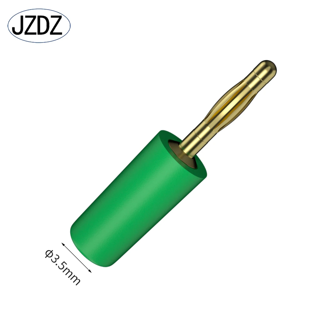 JZDZ 10pcs 2mm Banana Plug Electrical Connector Adaptor 5 Colors J.10002
