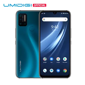 Перейти на Алиэкспресс и купить Смартфон UMIDIGI A7 Pro, глобальная версия, 4G, четыре камеры, Android 10, 6,3 дюйма, FHD +, полный экран, 64 ГБ/128 Гб ПЗУ, Восьмиядерный