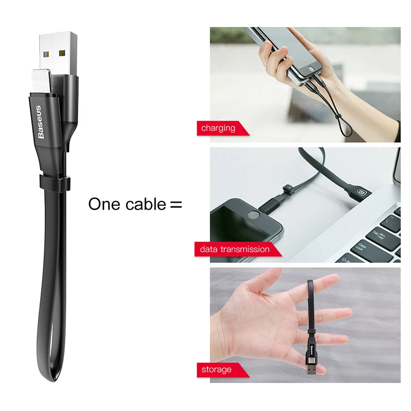 Для usb защитный кабель короткий 20 см usb зарядный кабель для передачи данных для iPhone xs max xr 8 7 6s plus ipad жир Кабель зарядного устройства 2A